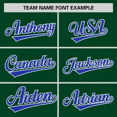 Green Royal Raglan Round-Neck Hockey Jersey 3