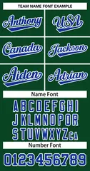 Green Royal White Classic Basketball Jersey 3