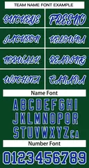 Green Royal White Classic Basketball Jersey 3