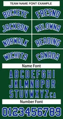 Green Royal White Classic Basketball Jersey 3