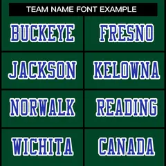 Green Royal-White Classic Style Authentic Football Jersey 3