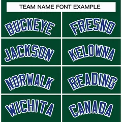Green Royal-White Classic Style Hockey Jersey 3