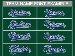 Green Royal-White Classic Style Hockey Jersey 3