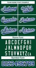 Green Royal-White Classic Style Hockey Jersey 3