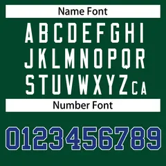 Green Royal-White Classic Style Hockey Jersey 4