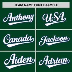 Green Royal White Color Block Authentic Baseball Jersey 3