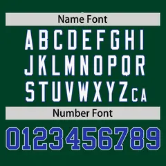 Green Royal-White Raglan V-Neck Hockey Jersey 4