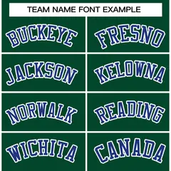 Green Royal-White Raglan Varsity Full-Snap Letterman Jacket 5