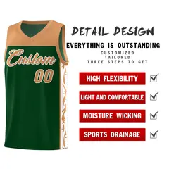 Green Side Pattern Graffiti Sports Basketball Jersey 2
