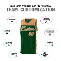 Green Side Pattern Graffiti Sports Basketball Jersey 4