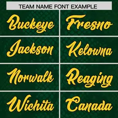 Green Snakeskin Graffiti Pattern Authentic Football Jersey 3