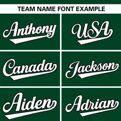 Green Stand Collar Classic Baseball Jersey 3