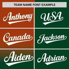 Green Texas Orange Half Gradient Authentic Baseball Jersey 3