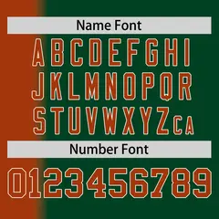Green Texas Orange Pinstripe Gradient Baseball Jersey 4