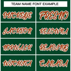 Green Texas Orange-White Raglan Varsity Full-Snap Letterman Jacket 3