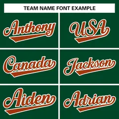 Green Texas Orange-White Raglan Varsity Full-Snap Letterman Jacket 3