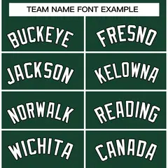 Men's Green White-Black Baseball Jersey 10