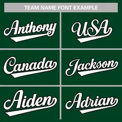 Men's Green White-Black Baseball Jersey 4