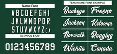 Women's Green White-Black Baseball Jersey 16