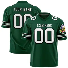 Green White-Black Classic Authentic Football Jersey