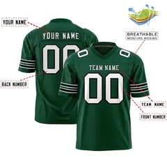 Green White-Black Classic Authentic Football Jersey 2