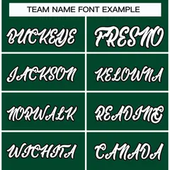 Green White-Black Classic Hockey Jersey 3