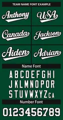 Green White-Black Classic Hockey Jersey 3