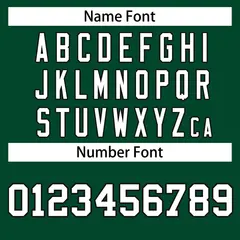 Green White-Black Classic Hockey Jersey 4