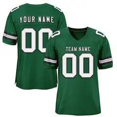 Green White-Black Classic Style Authentic Football Jersey
