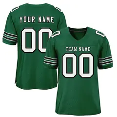 Green White-Black Classic Style Authentic Football Jersey 1