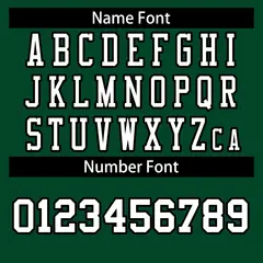 Green White-Black Classic Style Authentic Football Jersey 4