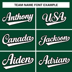 Green White-Black Classic Varsity Full-Snap Letterman Jacket 3