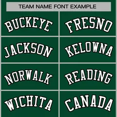 Green White-Black Classic Varsity Full-Snap Letterman Jacket 3