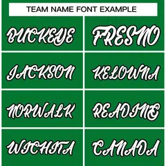 Green White-Black Classic Varsity Full-Snap Letterman Jacket 5