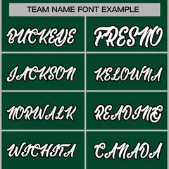 Green White-Black Classic Varsity Full-Snap Letterman Jacket 5