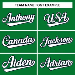 Green White-Black Classic Varsity Full-Snap Letterman Jacket 5