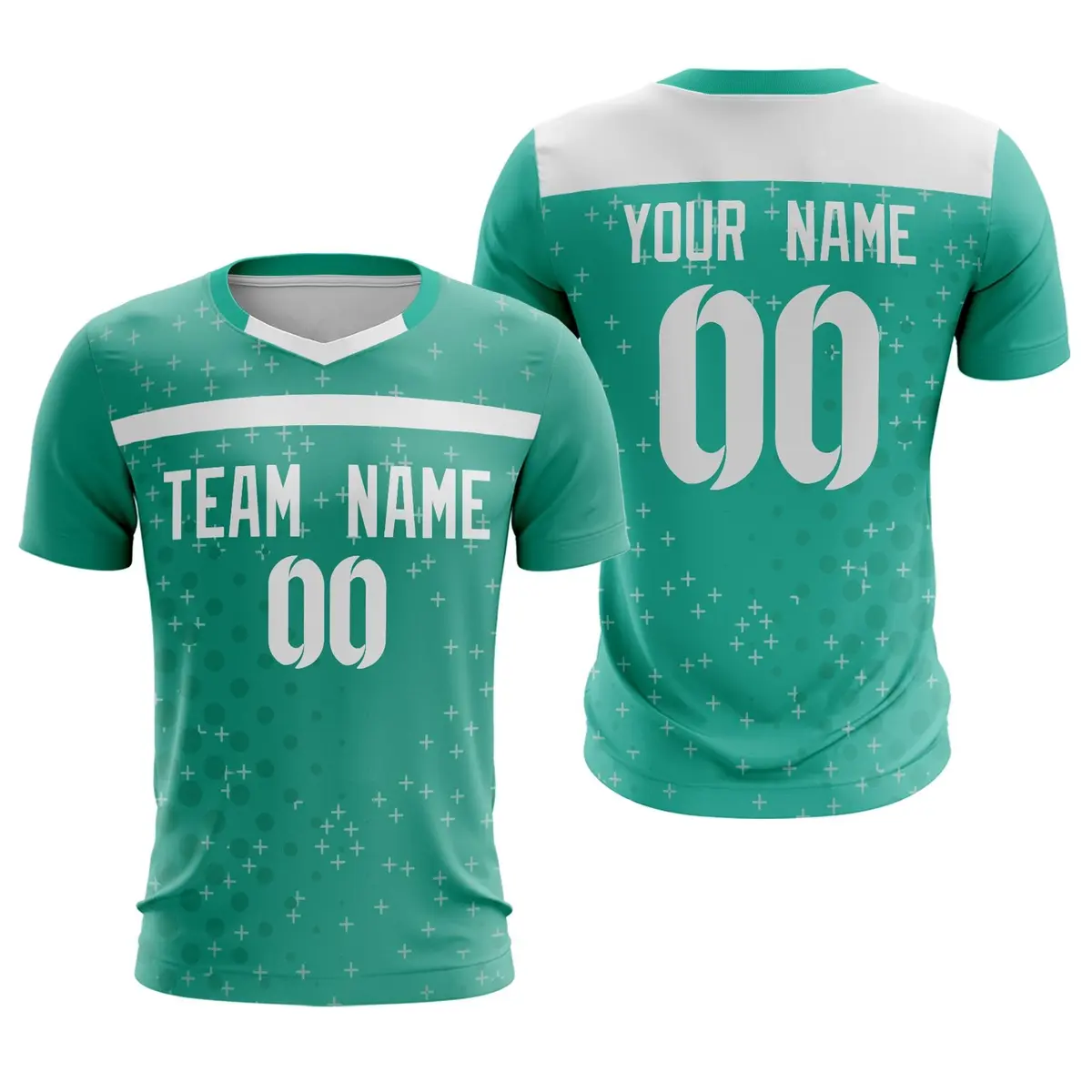 Green White Breathable Sport Soccer Jersey