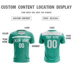 Green White Breathable Sport Soccer Jersey 4
