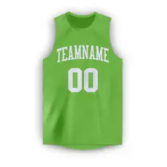 Green White Classic Athletic Casual Basketball Jersey 5