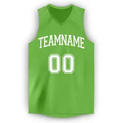 Green White Classic Athletic Men Boy Basketball Jersey 5
