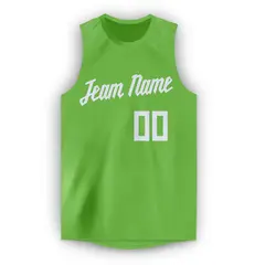 Green White Classic Athletic Men Boy Basketball Jersey 5