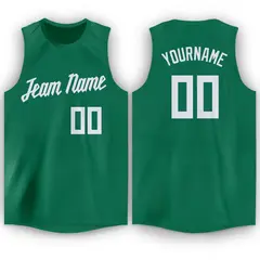 Green White Classic Breathable Basketball Jersey 1