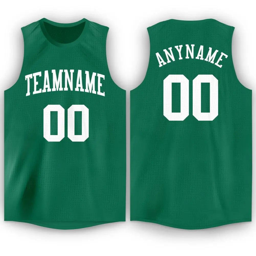 Green White Classic Fashion Basketball Jersey