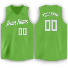 Green White Classic Fashion Basketball Jersey 1