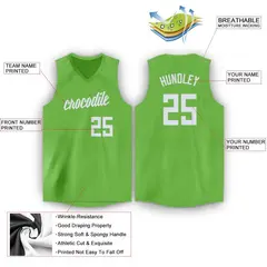 Green White Classic Fashion Basketball Jersey 2