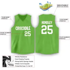 Green White Classic Fashion Sportwear Basketball Jersey 2