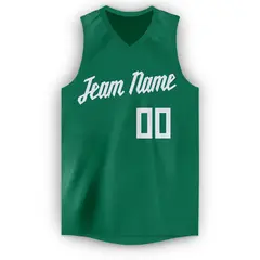 Green White Classic Men Casual Basketball Jersey 5