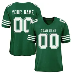 Green White Classic Mesh Authentic Football Jersey
