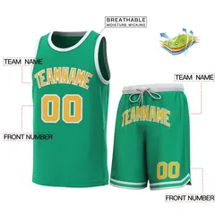 Green White Classic Sets Basketball Jersey 2