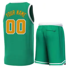 Green White Classic Sets Basketball Jersey 3
